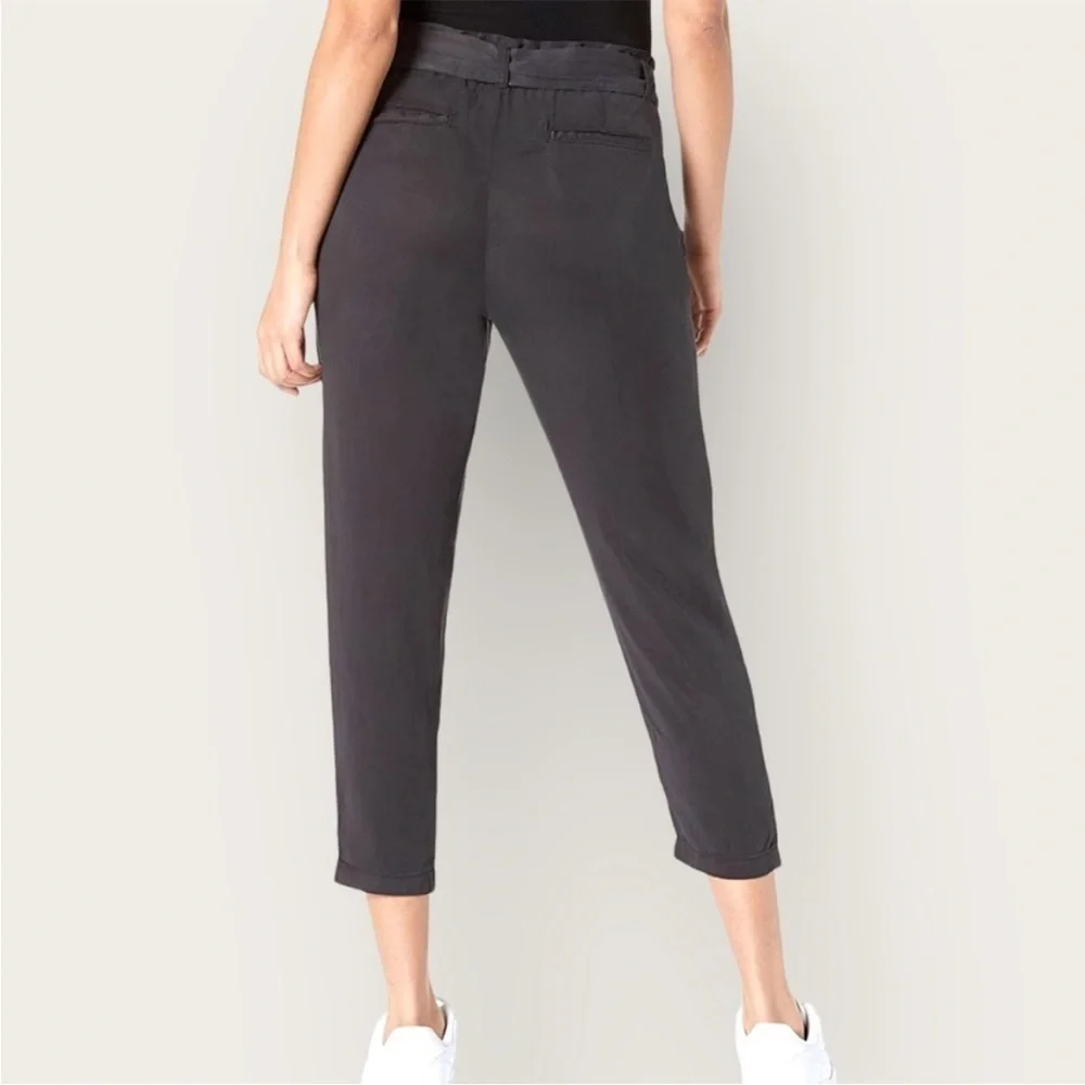 Daily Ritual Gray Belted Tapered Pants - Picture 2 of 11